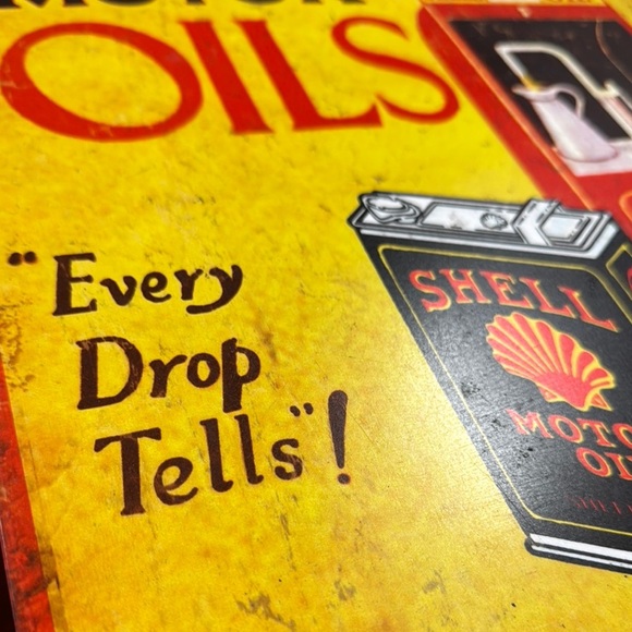 Shell Motor Oil Vintage Sign - Picture 3 of 3